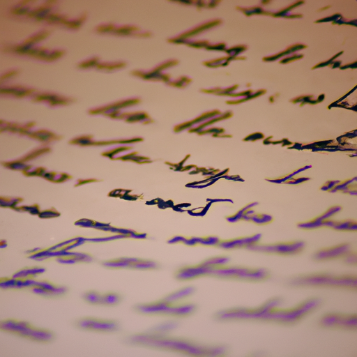 תקריב של מילים בכתב יד על פיסת נייר